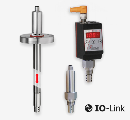 Feuchte-Sensor mit IO-Link und Sensor zur Temperatur-Erfassung