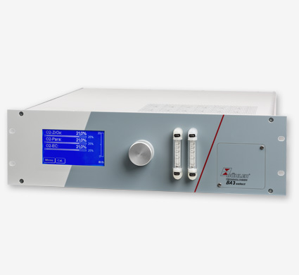 Mehrkanal Gasanalysator BA3 select Mehrkanal Gasanalysator mit bis zu drei getrennte Gas-Wegen O2-Messung paramagnetisch, elektrochemisch oder/und ZrO2