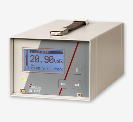 Tragbarer O2-Analysator BA 4510 Tragbarer O2 - Analysator mit ZrO2 Modul mit interner Pumpe